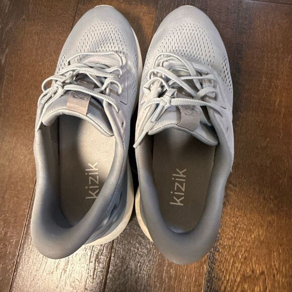 Kizik mens Athens 2 hands free tennis shoes size 10.5 gray casual slip ons comfo - Picture 5 of 7